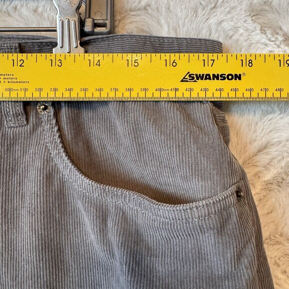 J Crew Pants Men's Corduroy 34 x 34 The Sutton Straight Fit Stretch‎ Gray Cotton - Picture 9 of 10